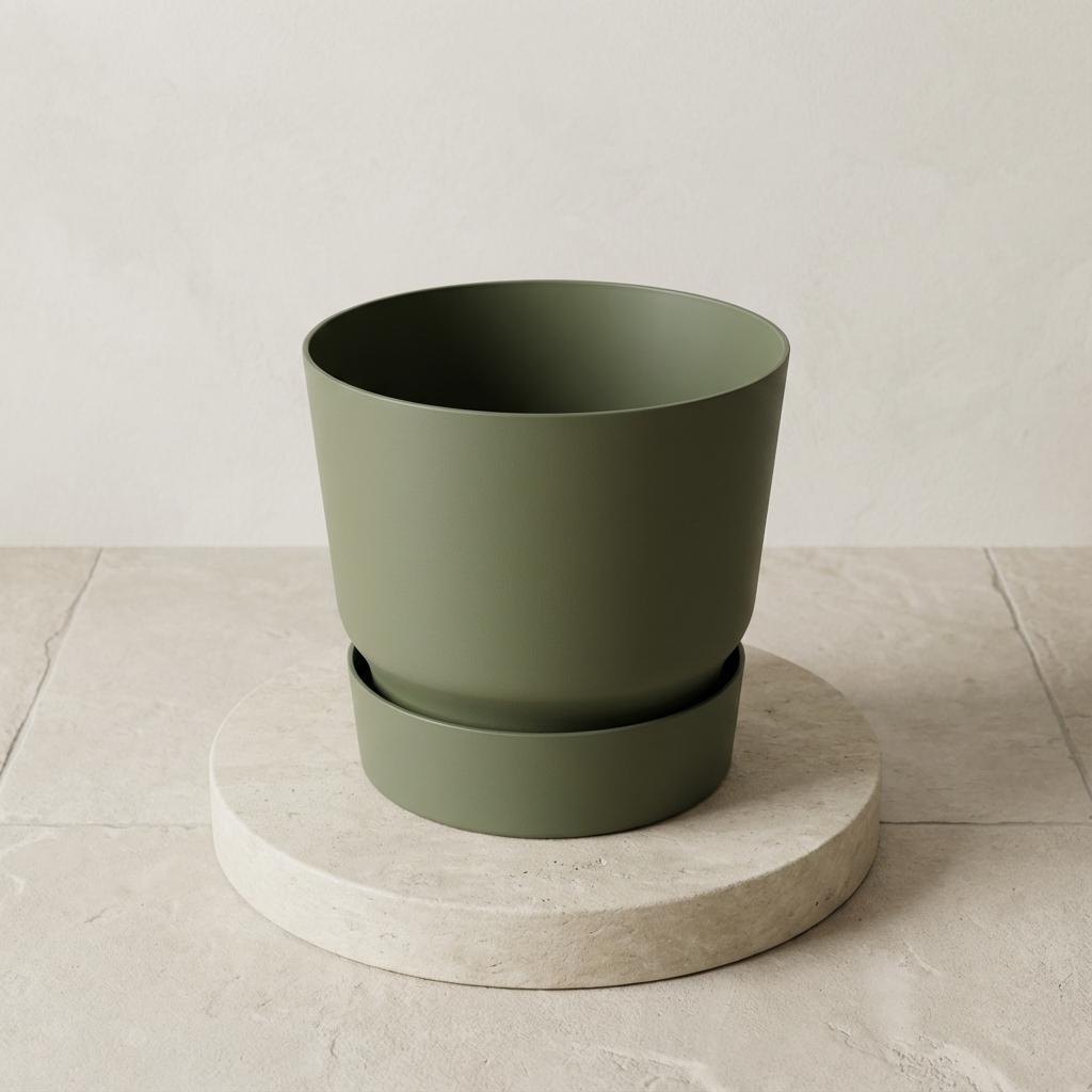 Elho greenville round leaf 30 cm green