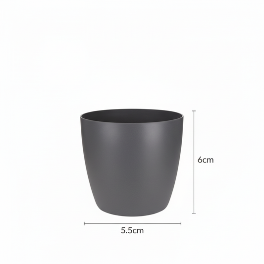 Pot Brussels D07x6cm - Antraciet - D07x6cm