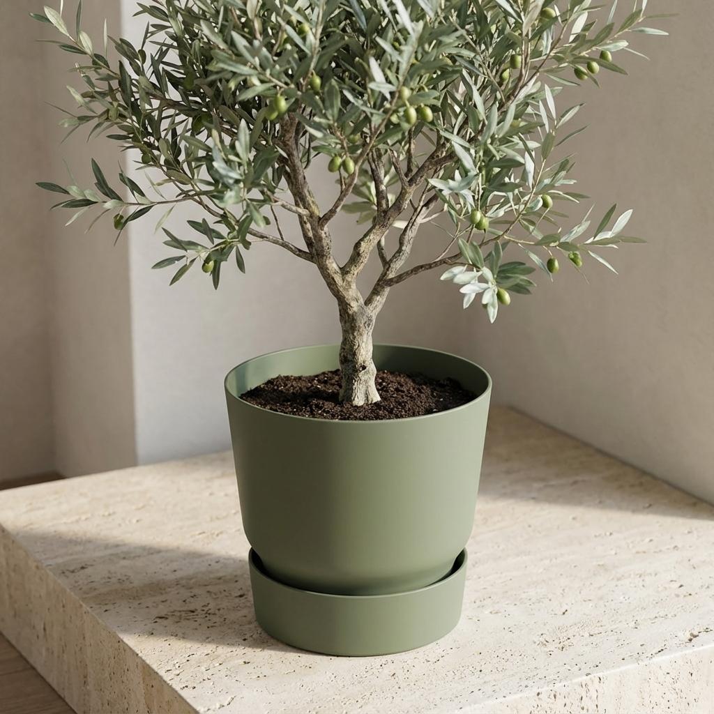 Elho greenville round leaf 30 cm green